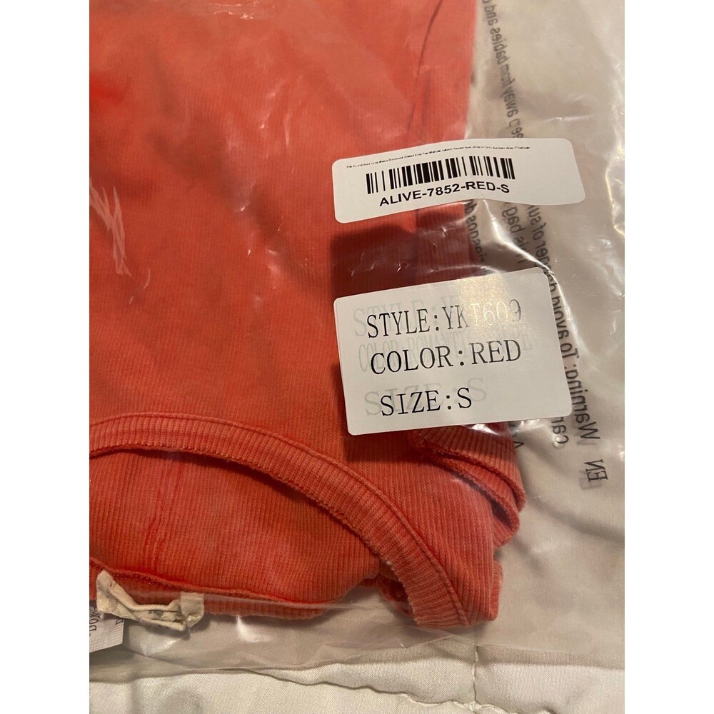 Pol top pol shirt pol STRETCHY SOFT BRAND NEW in wrap RED womens small tts sexy